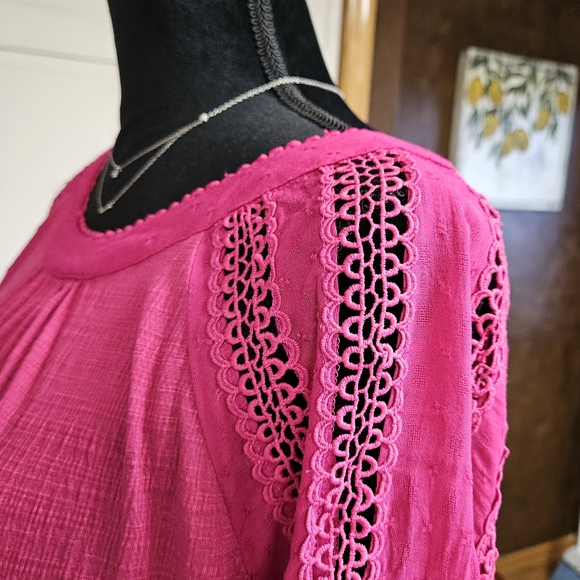 Skies are Blue pink women's large top - Picture 3 of 6